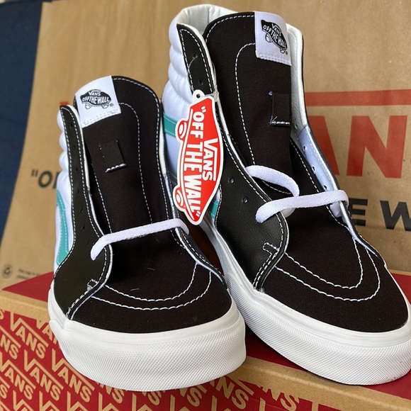 Vans Sk8-Hi Classic Spot Black/True White Leather WMNS sneakers - Picture 9 of 16